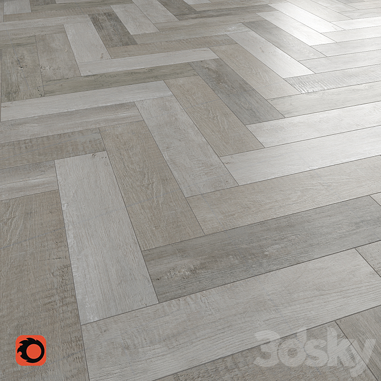 Rona light gray Floor Tile 3DS Max Model - thumbnail 1