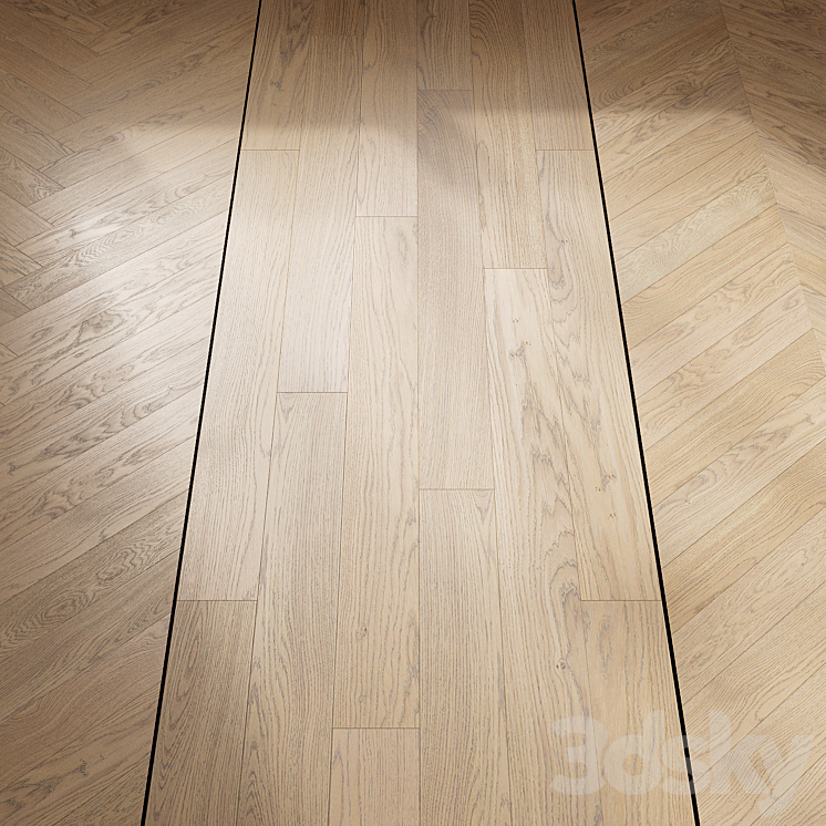 Sand oak parquet 3DS Max Model - thumbnail 1