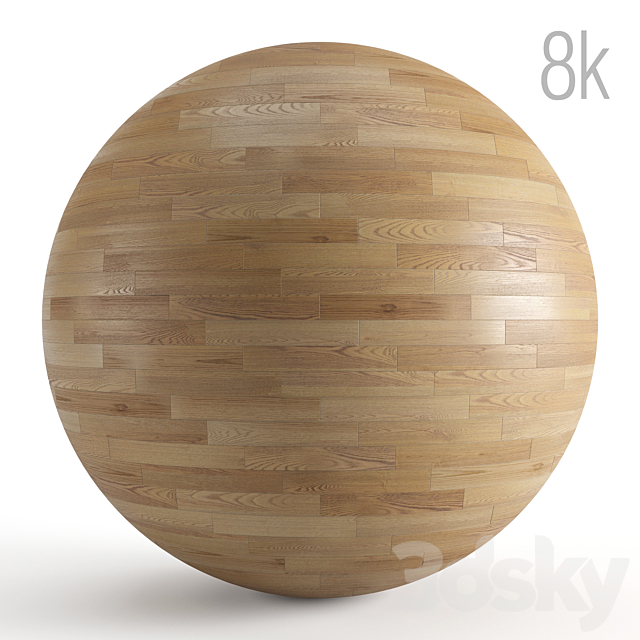 Seamless texture of oak parquet. PBR 8k 3ds Max - thumbnail 1