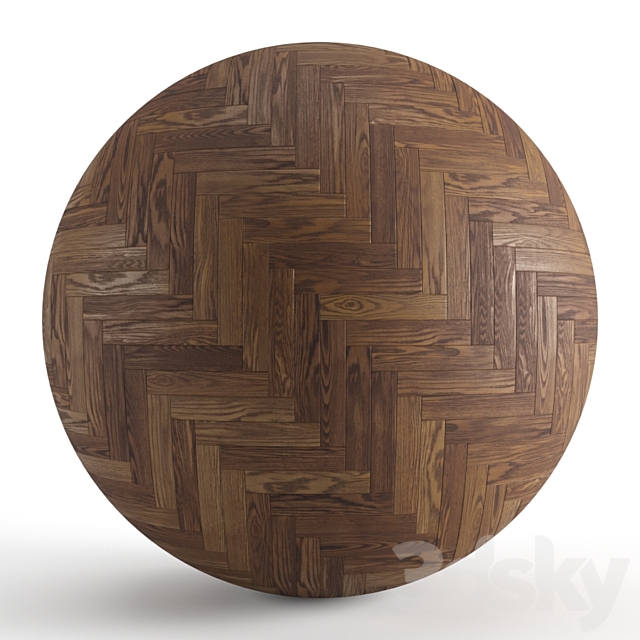 Seamless texture of solid oak parquet. PBR 3DSMax File - thumbnail 1