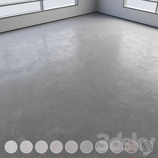 Self-leveling concrete floor No. 16 3ds Max - thumbnail 1