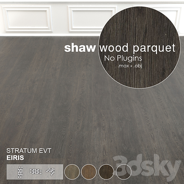 Shaw Wood Parquet 4 3ds Max - thumbnail 1