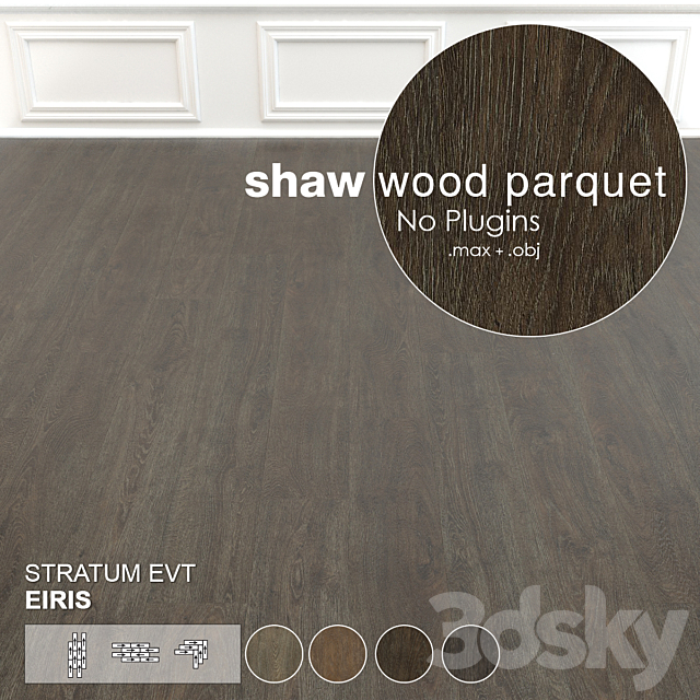 Shaw Wood Parquet 4 3ds Max - thumbnail 2