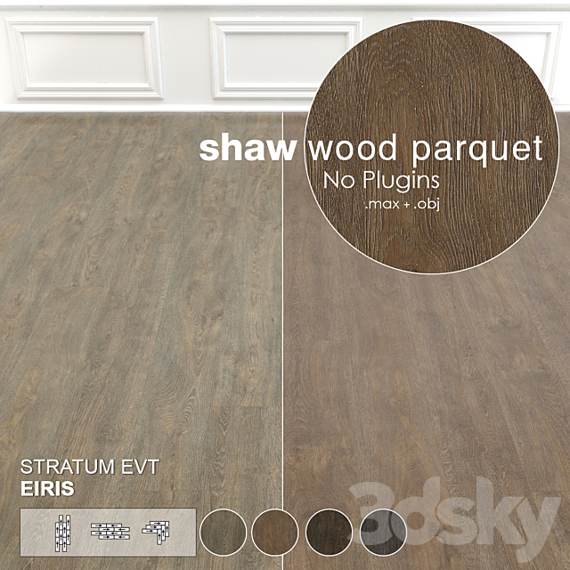 Shaw Wood Parquet 4 3ds Max - thumbnail 3