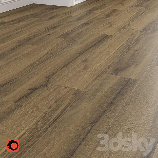 Skogen brown Floor Tile 3ds Max - thumbnail 2