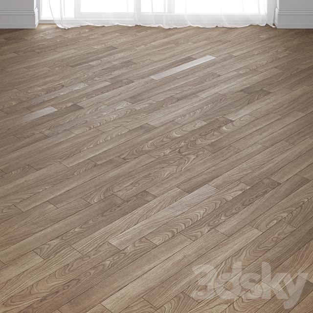 Tennessee Cherry Wood Parquet Floor in 3 types 3DS Max Model - thumbnail 3