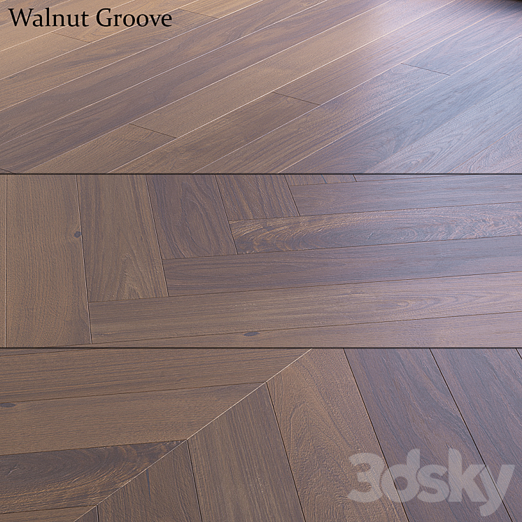 Walnut Groove 3DS Max Model - thumbnail 1