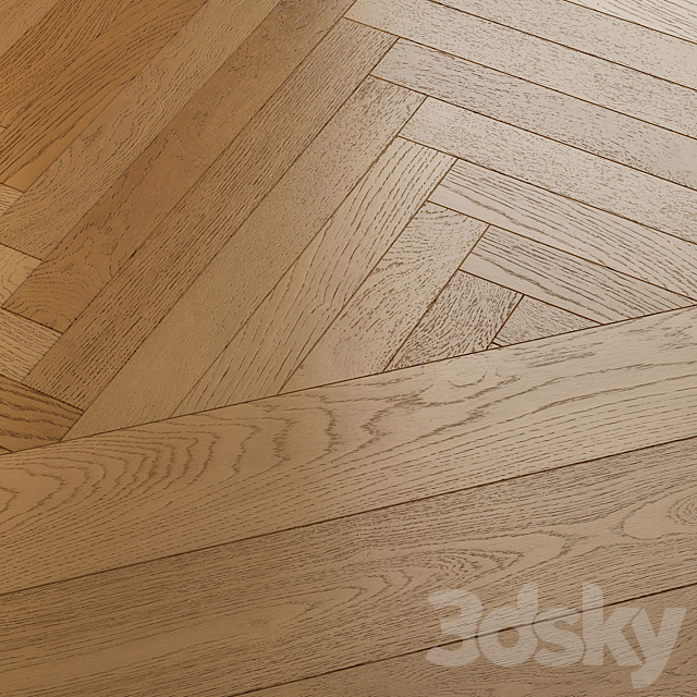 Wood floor Natural Oak 3DSMax File - thumbnail 2