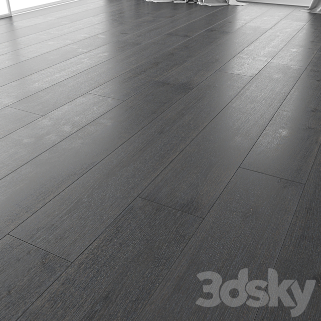 Wood floor Oak (Carbon Brushed) 3ds Max - thumbnail 1