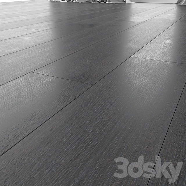 Wood floor Oak (Carbon Brushed) 3ds Max - thumbnail 3