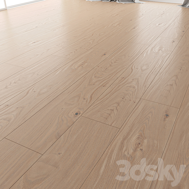 Wood Floor Oak (Colonial Style WWL) 3ds Max - thumbnail 1