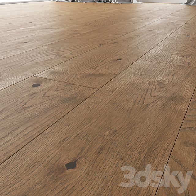 Wood floor Oak (Estate NEW Sanded) 3DS Max Model - thumbnail 3