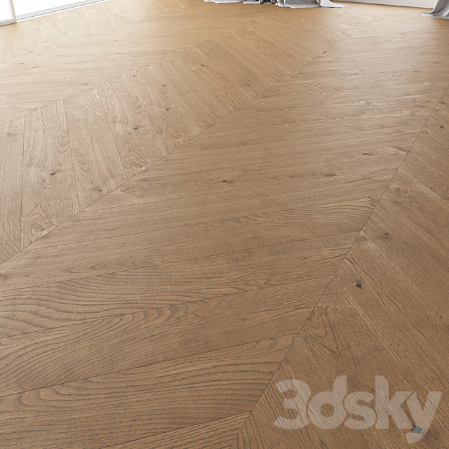 Wood Floor Set 01 3DS Max Model - thumbnail 3