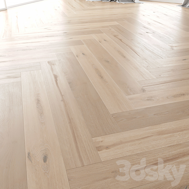 Wood Floor Set 04 3DS Max Model - thumbnail 3