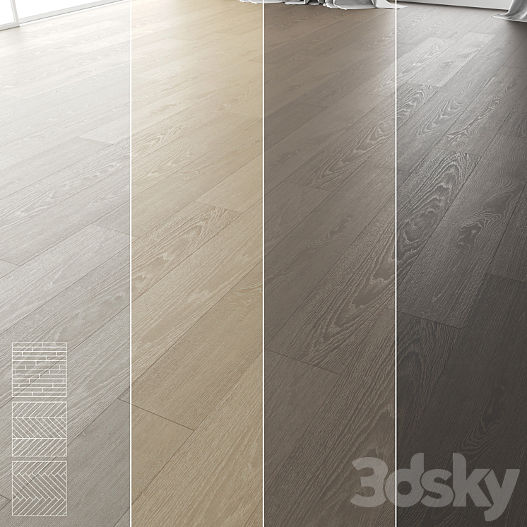 Wood Floor Set 12 3DS Max - thumbnail 1