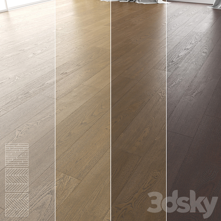 Wood Floor Set 17 3DS Max - thumbnail 1