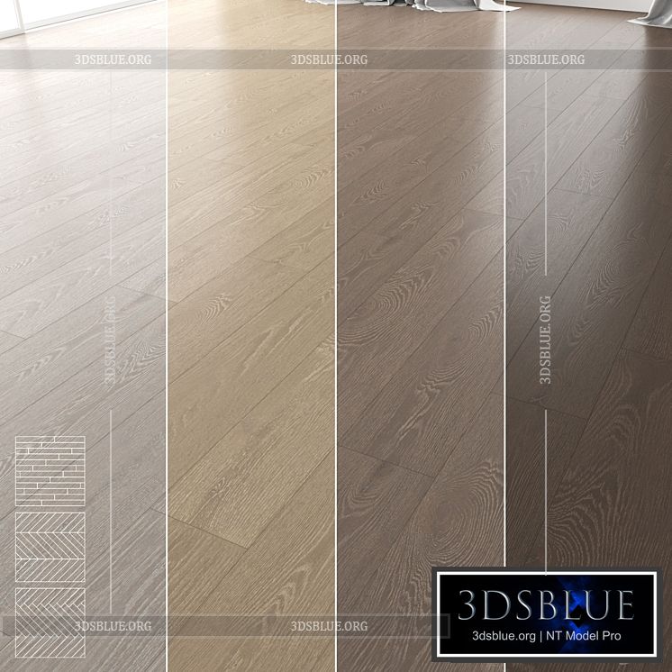 Wood Floor Set 20 3DS Max - thumbnail 3