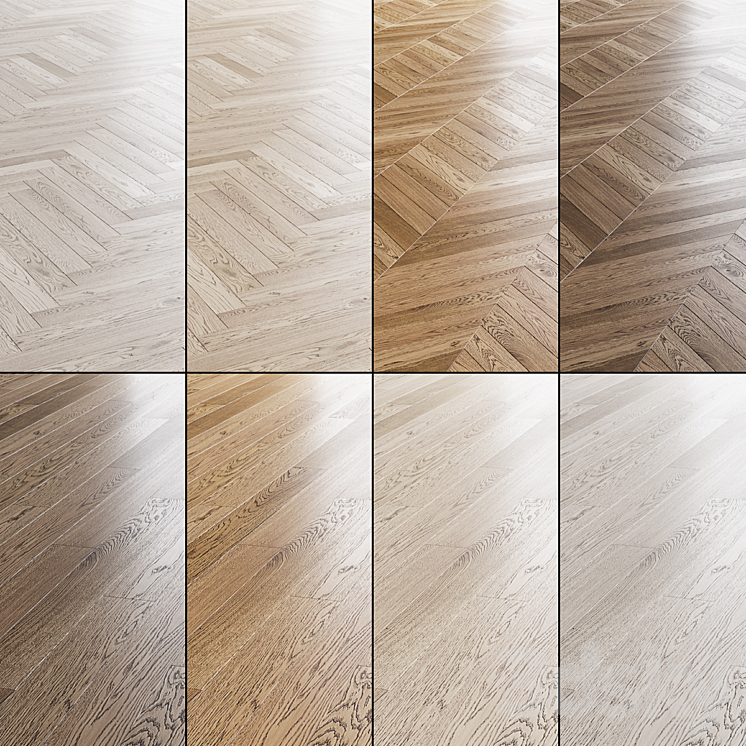 Wood Floor Set_02 3DS Max Model - thumbnail 1