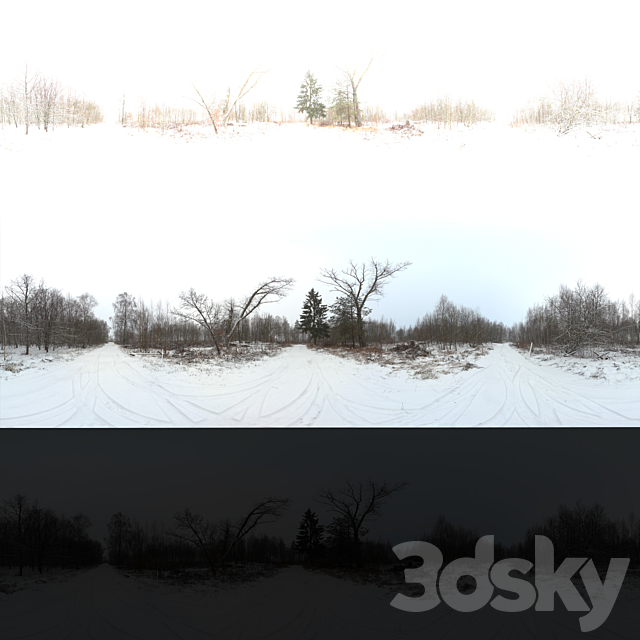 HDRi Winter 3ds Max - thumbnail 2