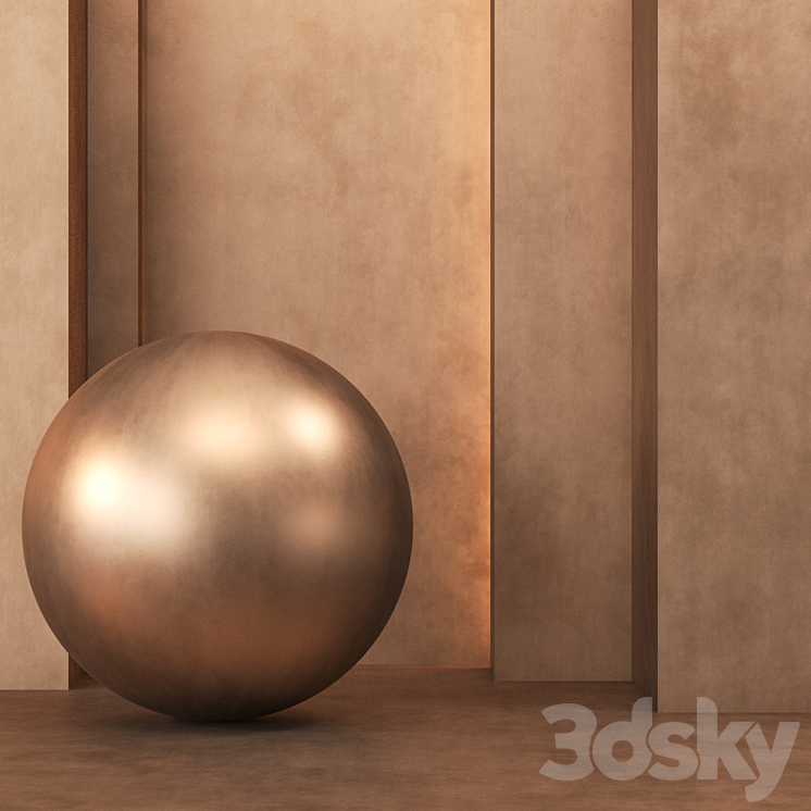 3 Bronze Texture 4k (3 Color) Seamless – Tileable 3DS Max - thumbnail 1