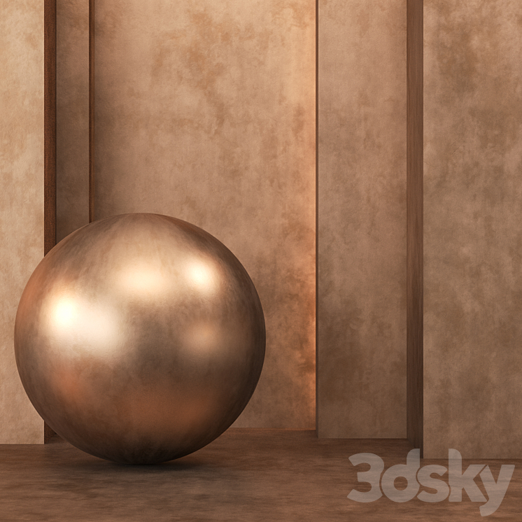 3 Bronze Texture 4k (3 Color) Seamless – Tileable 3DS Max - thumbnail 2