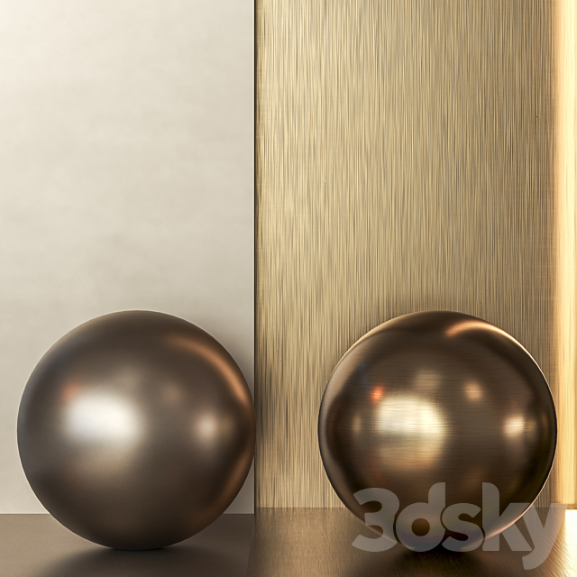 5 in 1 4k Brass Metal Pack Textures & Materials – Seamless – Vol 1 3DS Max Model - thumbnail 3