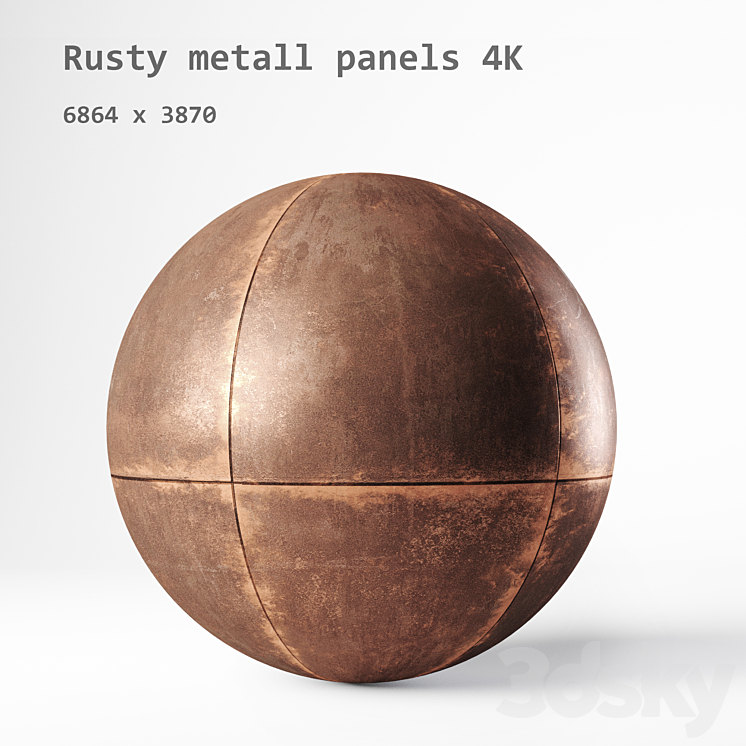 Rusty metal 3DS Max - thumbnail 2