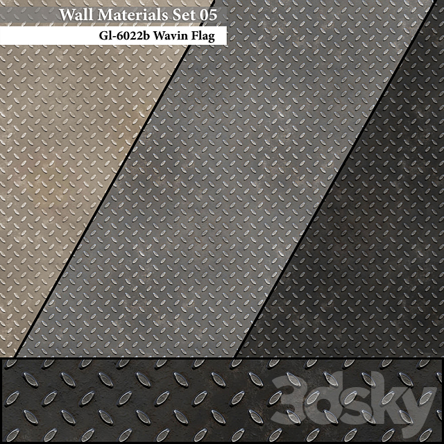 Wall Materials Set 05 3ds Max - thumbnail 1