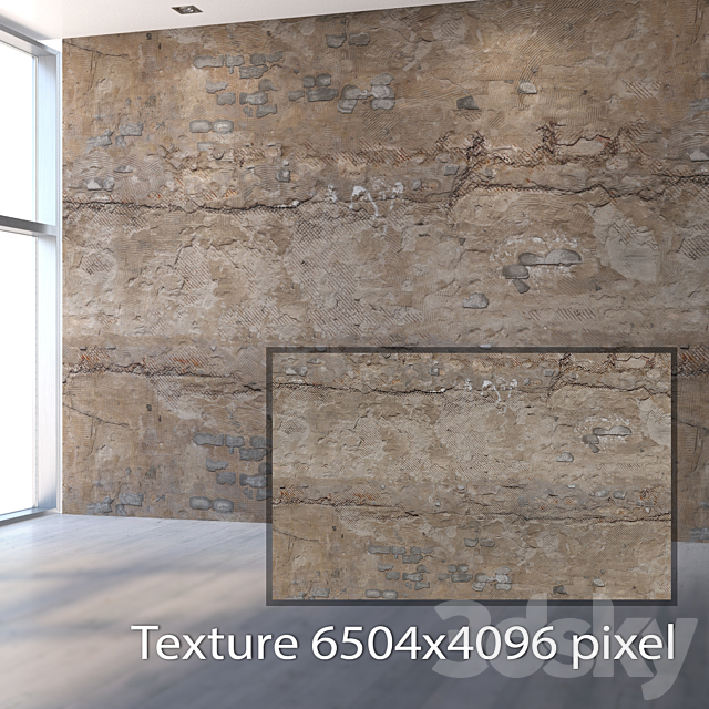 Old plaster 1128 3ds Max - thumbnail 2