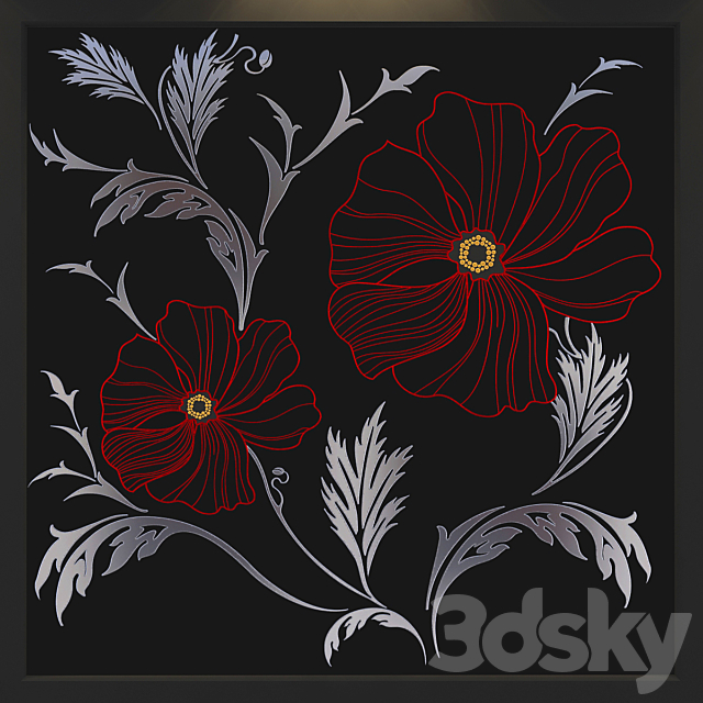 Poppies 3DS Max Model - thumbnail 2