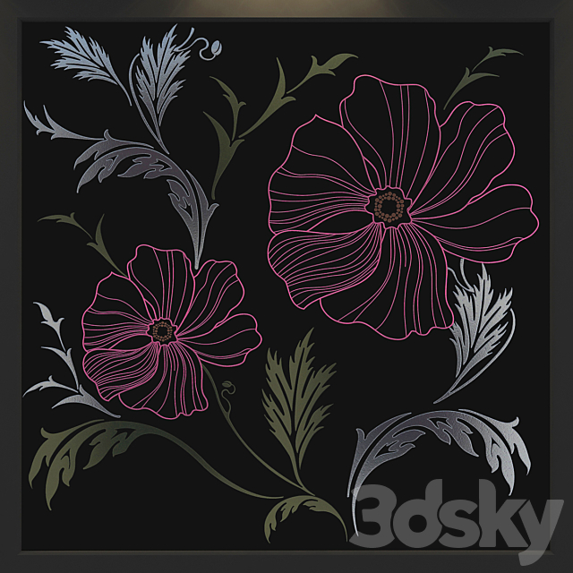 Poppies 3DS Max Model - thumbnail 3