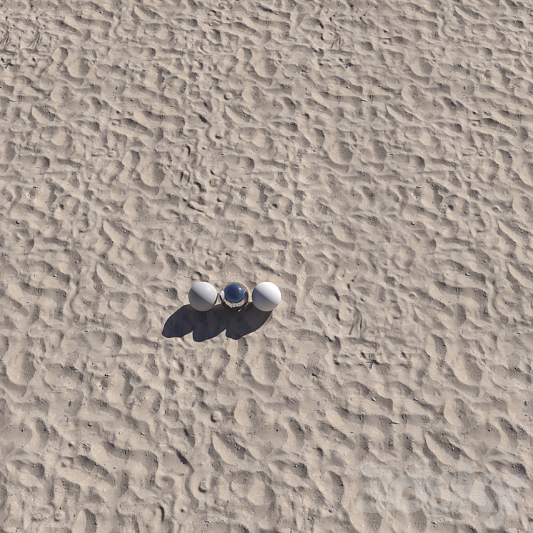 Sand beach_1 3DS Max - thumbnail 2