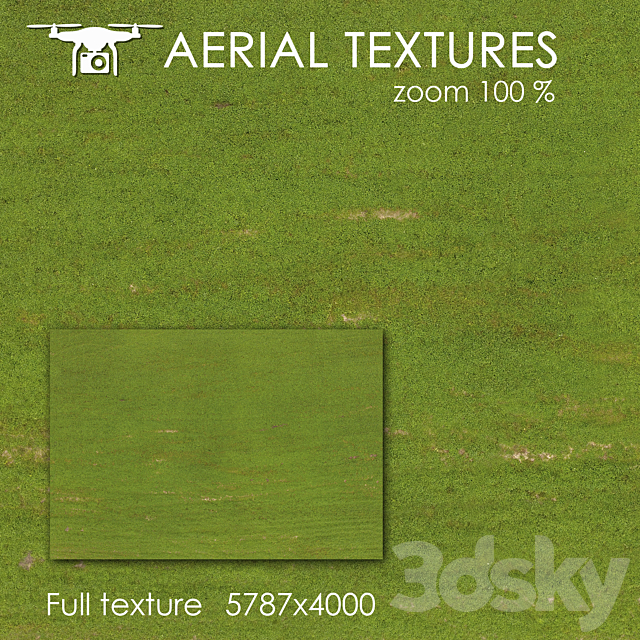 Field with grass 128 3ds Max - thumbnail 1