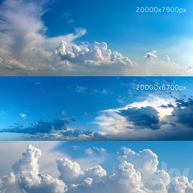 Clouds for exterior interior. 20k 3ds Max - thumbnail 1