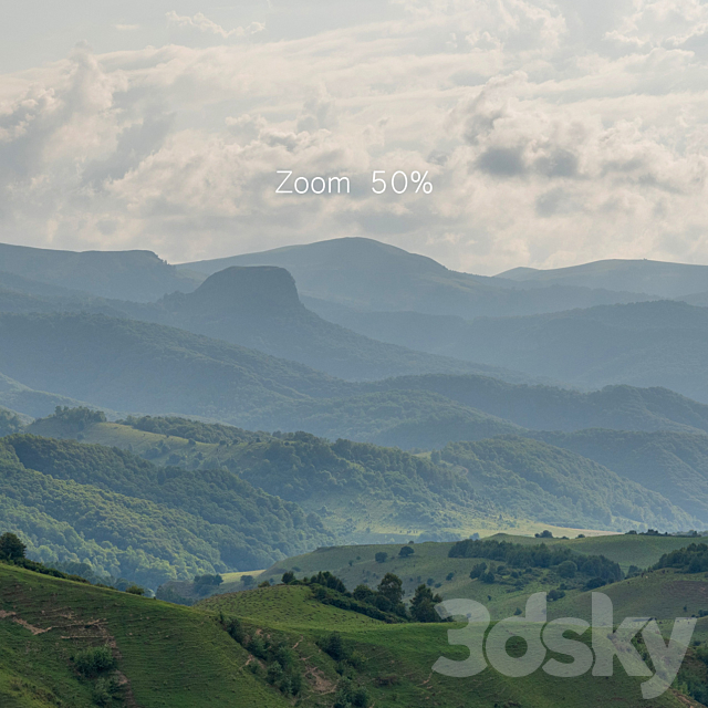 Mountain village. Panorama 35k 3DS Max Model - thumbnail 6