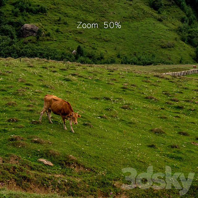 Mountain village. Panorama 35k 3DS Max Model - thumbnail 7