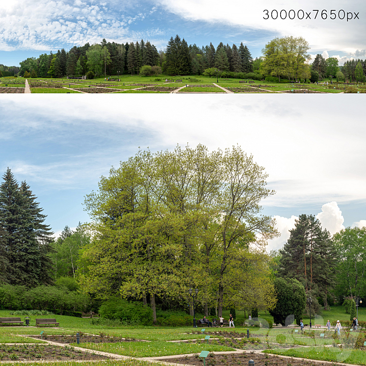 Panorama from the park v2. 30k 3DS Max Model - thumbnail 1