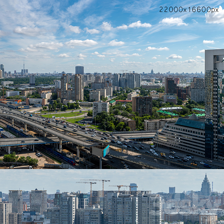 Panorama of Moscow from the flour-grinding passage v2 3DS Max Model - thumbnail 3