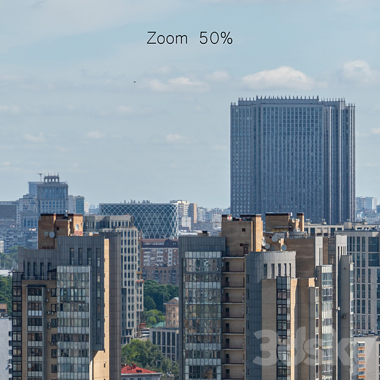 Panorama of Moscow from the flour-grinding passage v2 3DS Max - thumbnail 2