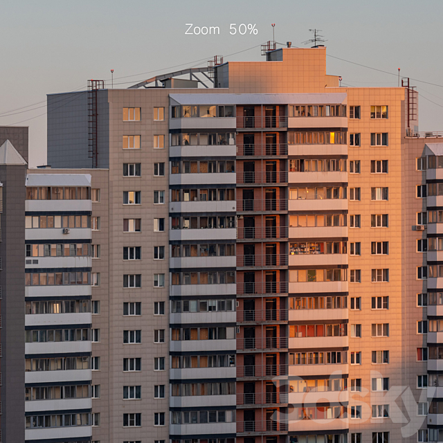 Panorama of Novosibirsk from the center in the morning. 30k 3DSMax File - thumbnail 2