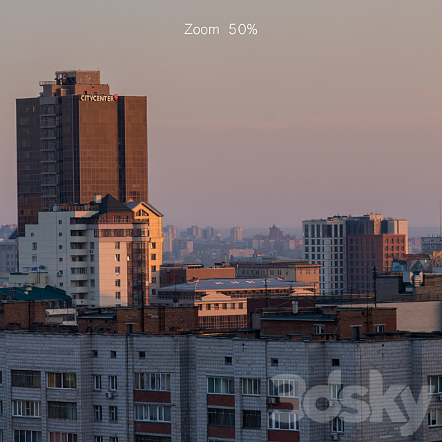 Panorama of Novosibirsk from the center in the morning. 30k 3DSMax File - thumbnail 5