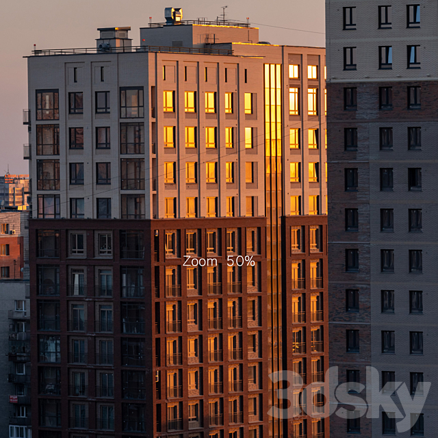 Panorama of Novosibirsk from the center in the morning. 30k 3DSMax File - thumbnail 6