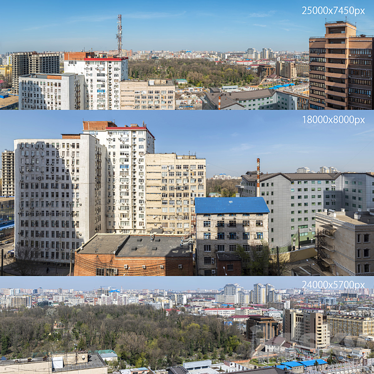 Panorama of the city of Krasnodar 3DS Max Model - thumbnail 1