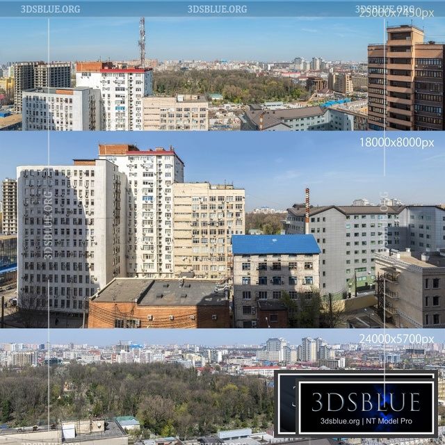 Panorama of the city of Krasnodar 3DS Max - thumbnail 3