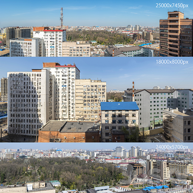 Panorama of the city of Krasnodar 3DSMax File - thumbnail 1