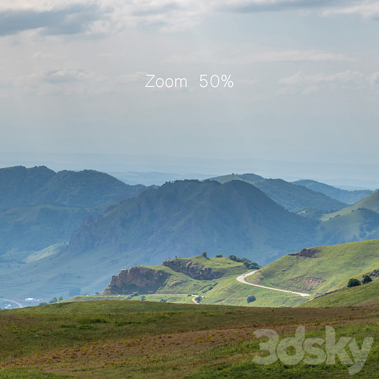 Panorama with mountains. 2 pcs. 30k 3DS Max Model - thumbnail 2