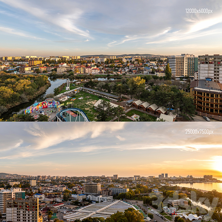 Panoramas of Anapa at sunset 3DS Max Model - thumbnail 1