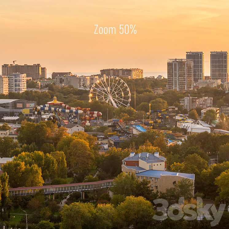 Panoramas of Anapa at sunset 3DS Max Model - thumbnail 2