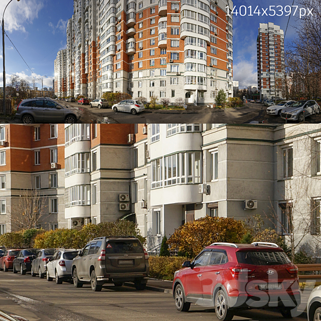 Panoramas of Moscow streets. collection No. 3 3DSMax File - thumbnail 4