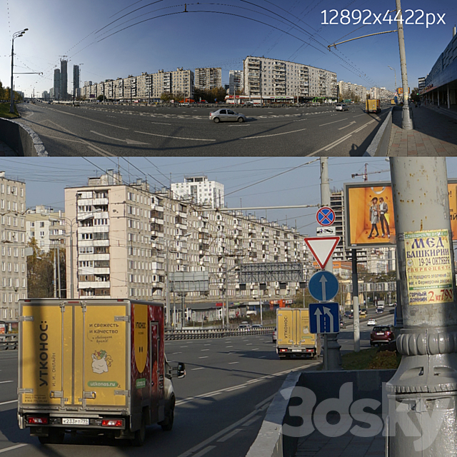 Panoramas of Moscow streets. collection number 2 3DSMax File - thumbnail 4